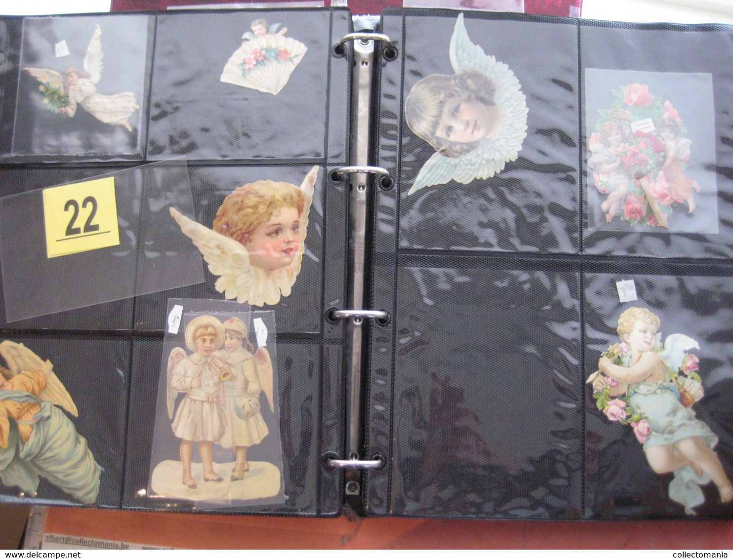 circa 1890 each chromo fotograpehd (count yourself ) SCRAPS MAP05 - angels, cupido, wings  GLANS BILDER die cut