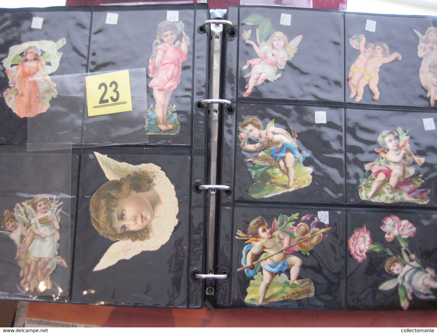 circa 1890 each chromo fotograpehd (count yourself ) SCRAPS MAP05 - angels, cupido, wings  GLANS BILDER die cut