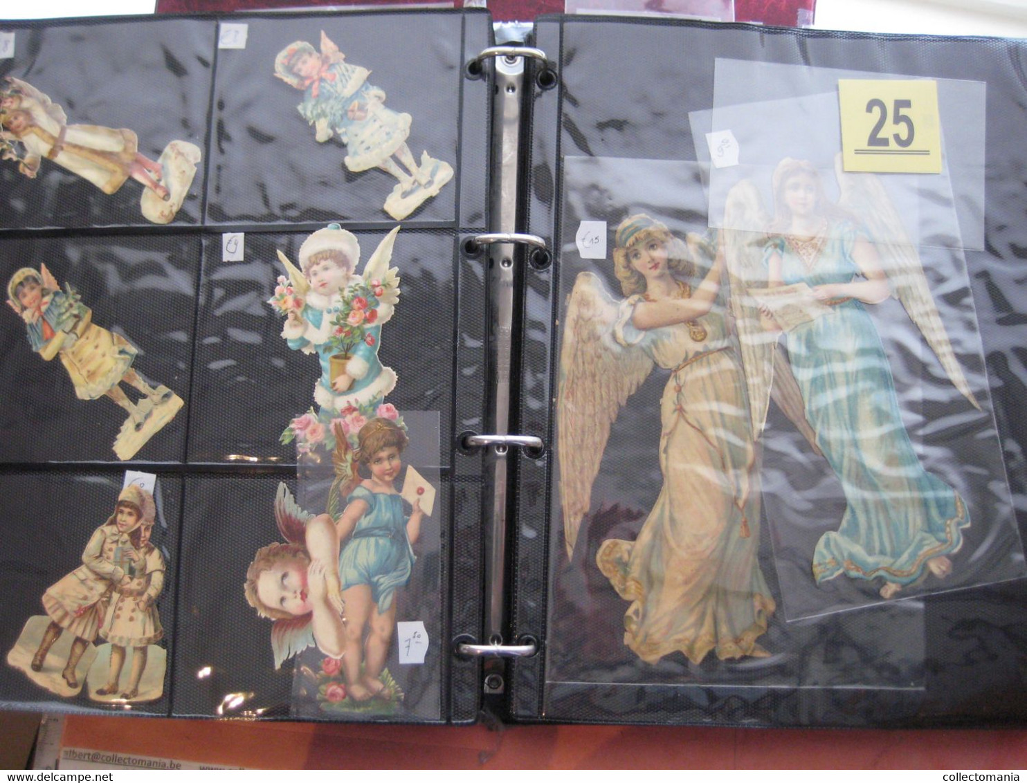 circa 1890 each chromo fotograpehd (count yourself ) SCRAPS MAP05 - angels, cupido, wings  GLANS BILDER die cut