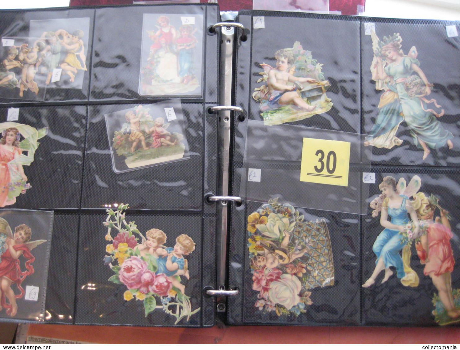 circa 1890 each chromo fotograpehd (count yourself ) SCRAPS MAP05 - angels, cupido, wings  GLANS BILDER die cut