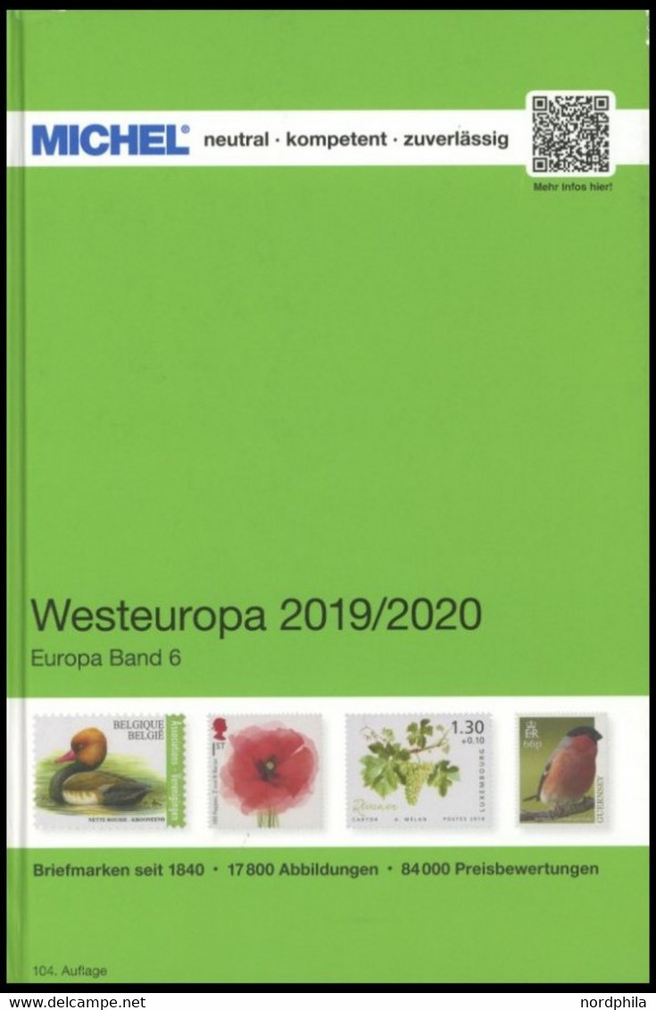 PHIL. KATALOGE Michel: Westeuropa-Katalog 2019/2020, Band 6, Alter Verkaufspreis: EUR 74.- - Philately And Postal History