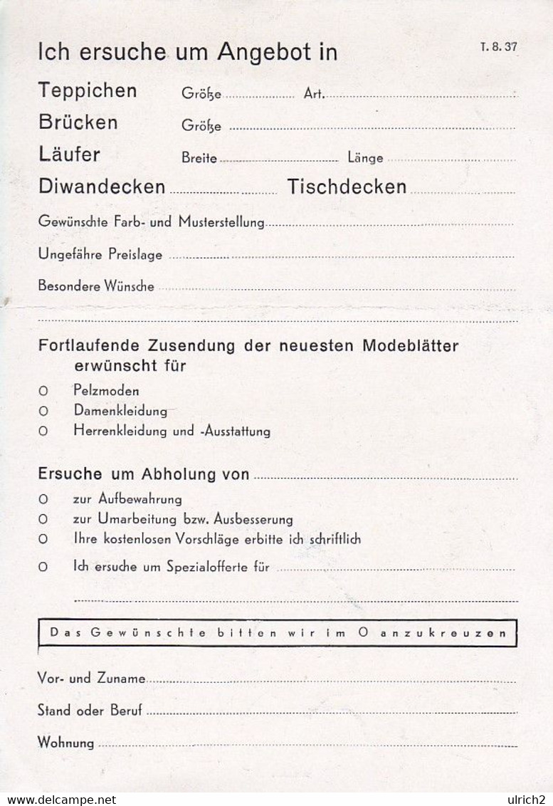 AK Werbung Firma Herpich Berlin - Perser-Kopien Teppiche - Ca. 1920 (52255) - Pubblicitari