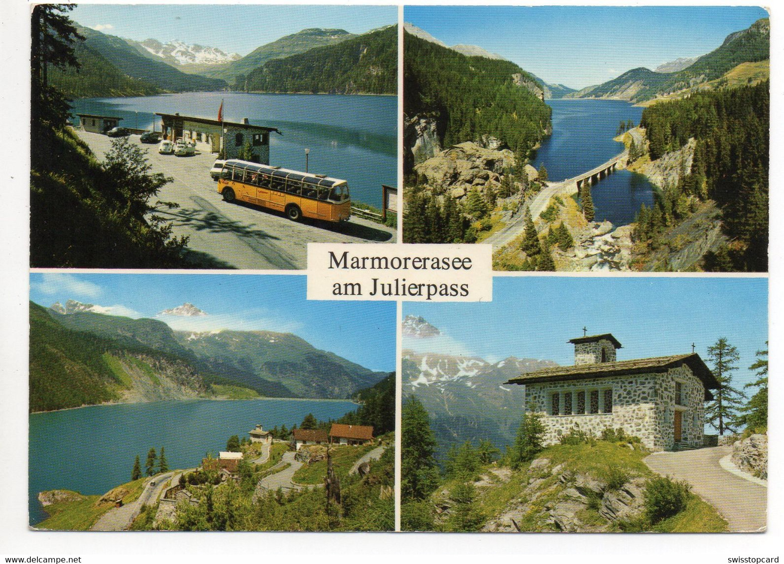 MARMORERASEE Am Julierpass Postauto - Marmorera