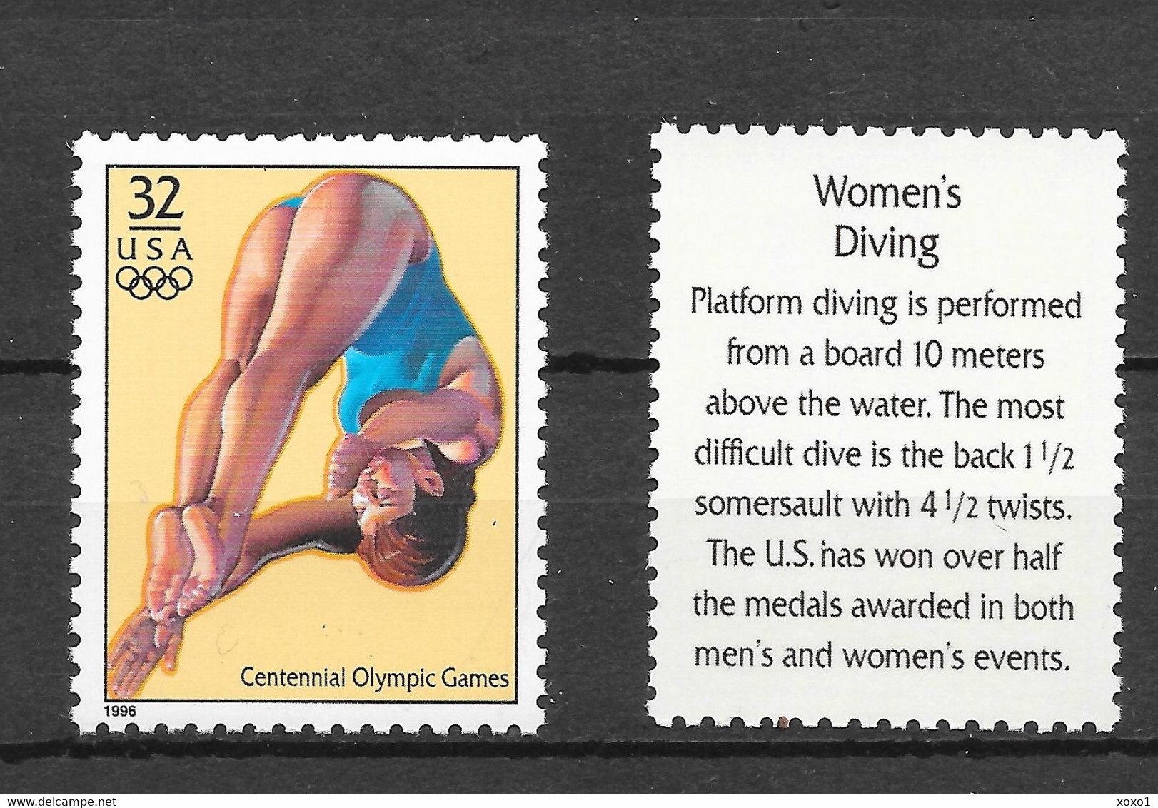 USA 1996 MiNr. 2708 Olympic Games Sports Diving 1v MNH ** 0,90 € - Plongée