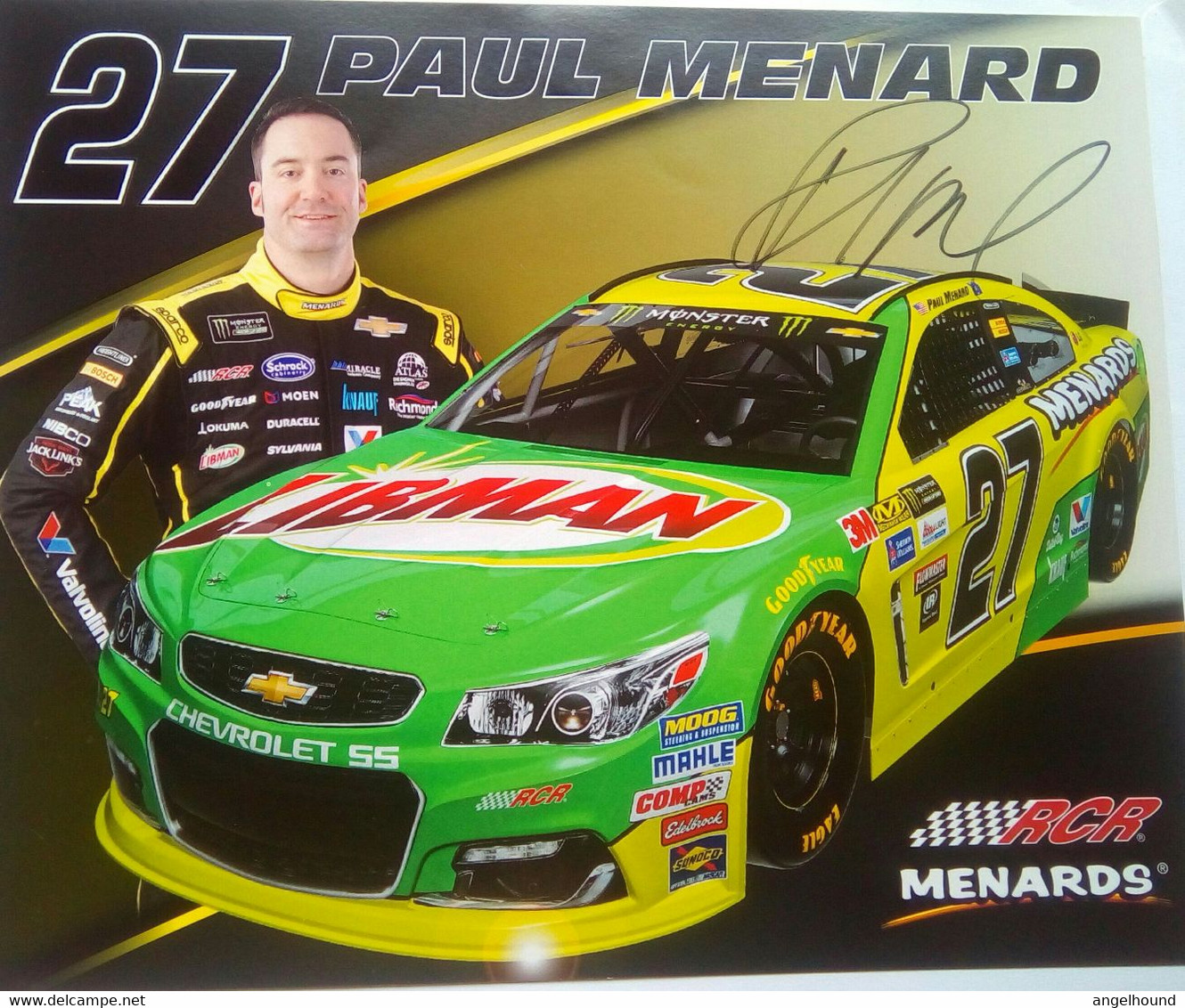 Paul Menard ( American Race Car Driver) - Autogramme