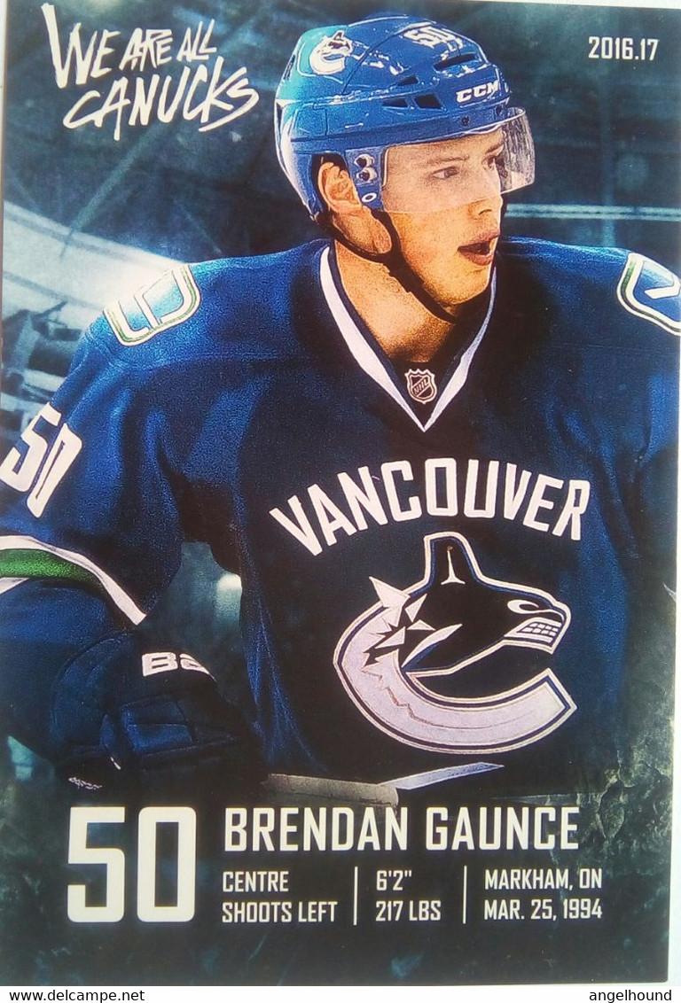 Canucks Vancouver Brendan Gaunce - 2000-Aujourd'hui