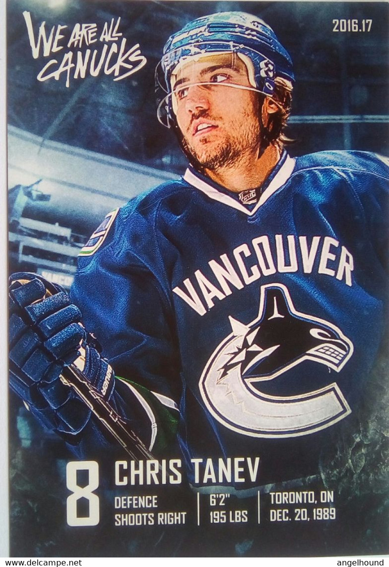 Canucks Vancouver Chris Tanev - 2000-Oggi