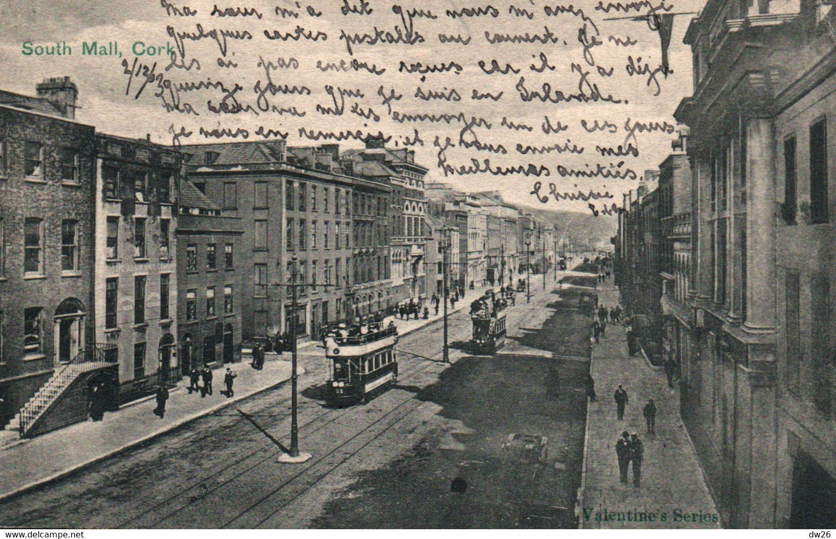 South Mall, Tramway - Cork 1903 - Valentine's Series - Cork