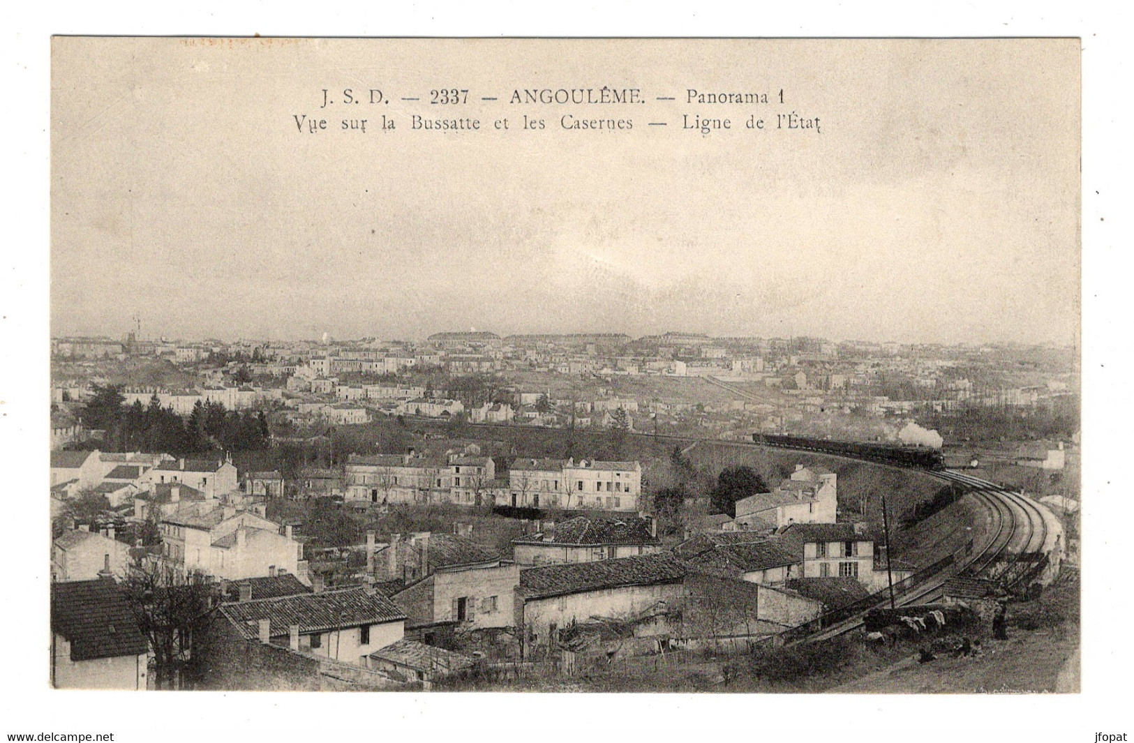 16 CHARENTE - ANGOULEME Vue Sur La Bussatte Et Les Casernes, Ligne De L'Etat - Other & Unclassified