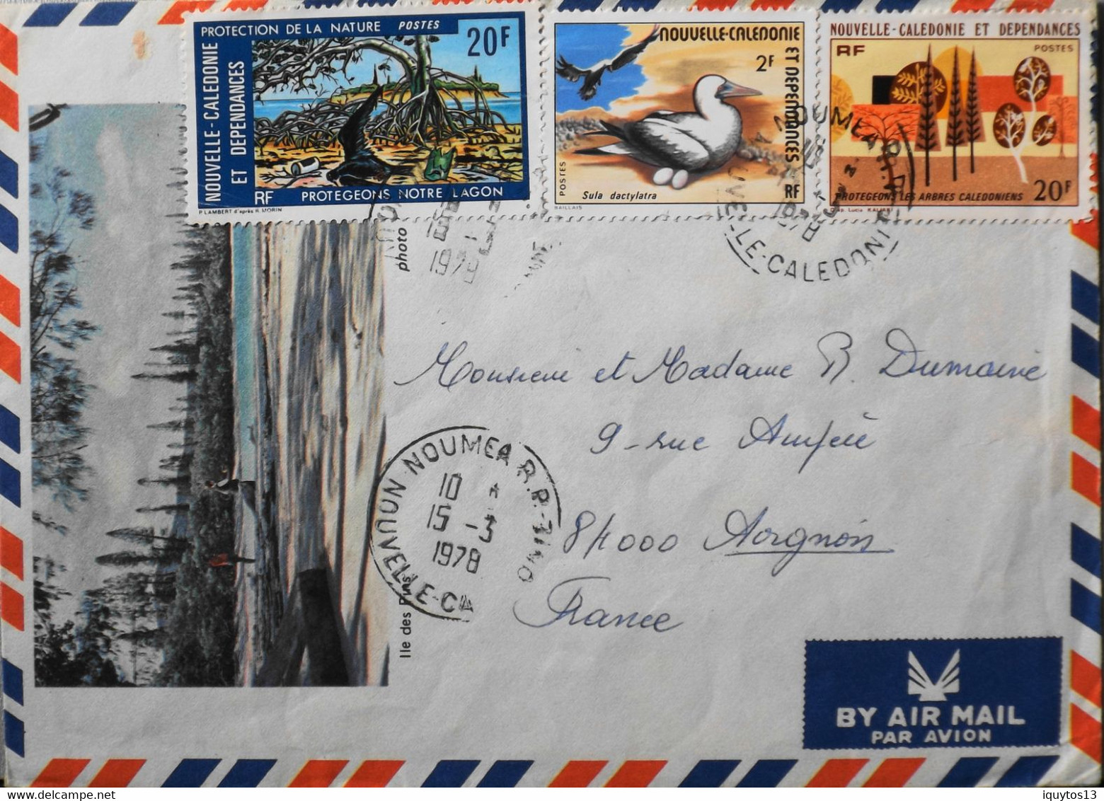 Nouvelle-Calédonie > Enveloppe Illustrée Recto-verso - Lettre Par Avion - Daté :1979 - En Bon Etat - Cartas & Documentos