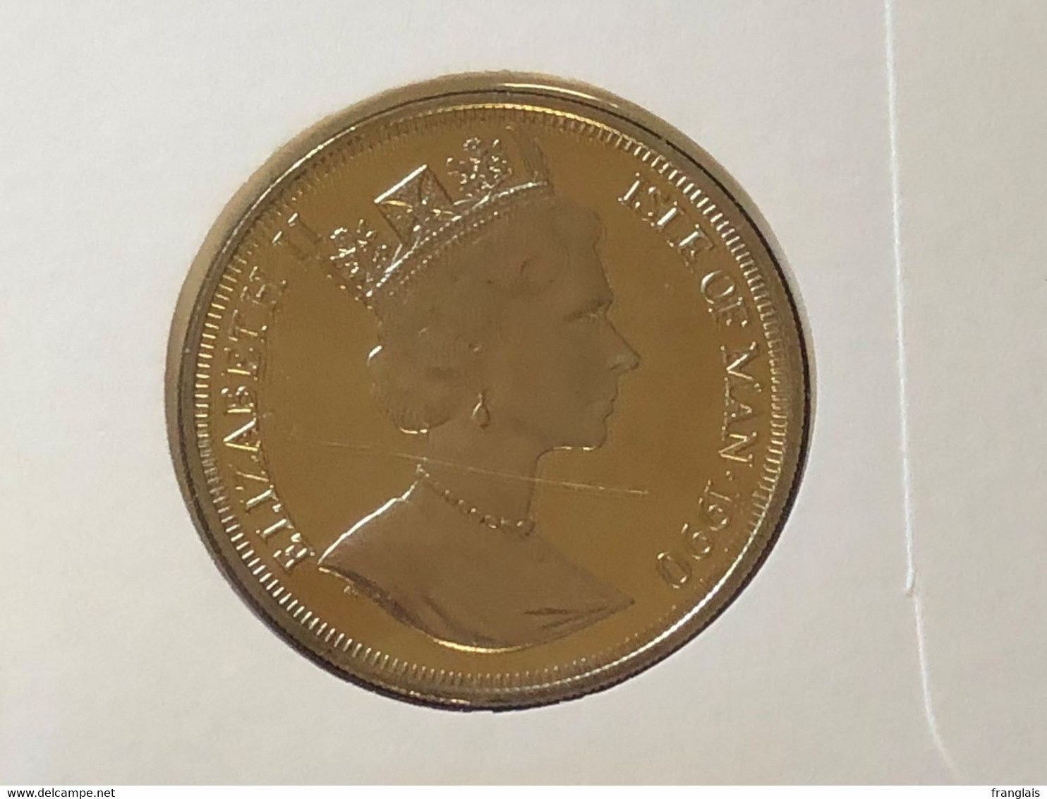 Isle Of Man £5 Coin To Celebrate Queen Mother's 90th Birthday With FDC, Limited Edition - Isle Of Man