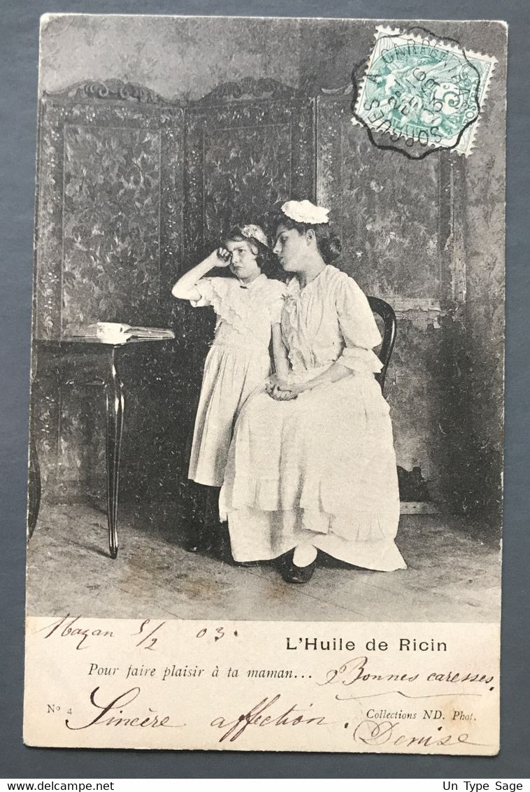 France N°111 Sur CPA - TAD Convoyeur SORGUES A CARPENTRAS 16.2.1903 + BM - (C1824) - 1877-1920: Semi-moderne Periode