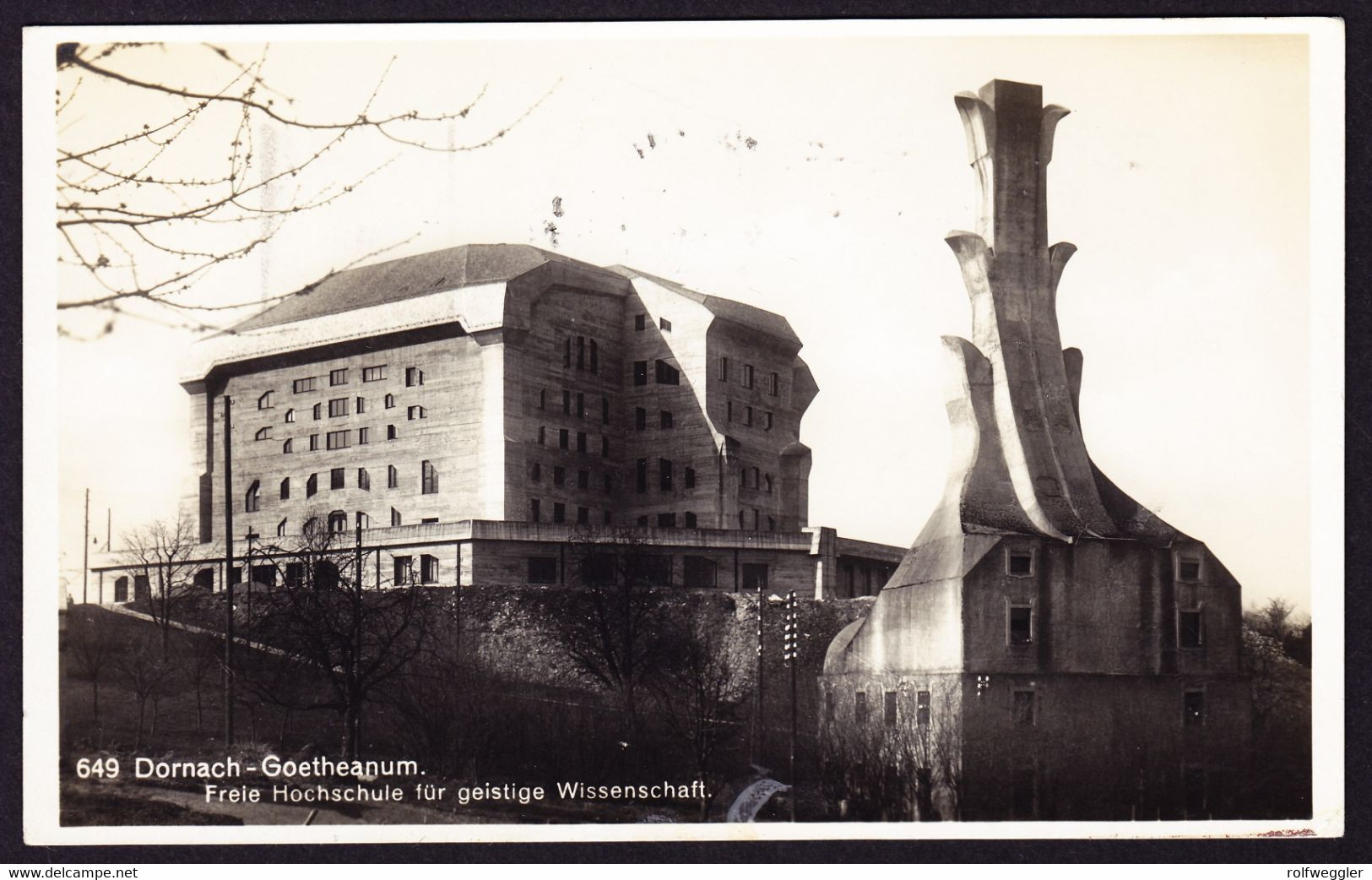 1933 Gelaufene Foto AK: Dornach, Goetheanum. Frei Hochschule Für Geistige Wissenschaft. Nach Belgien - Dornach