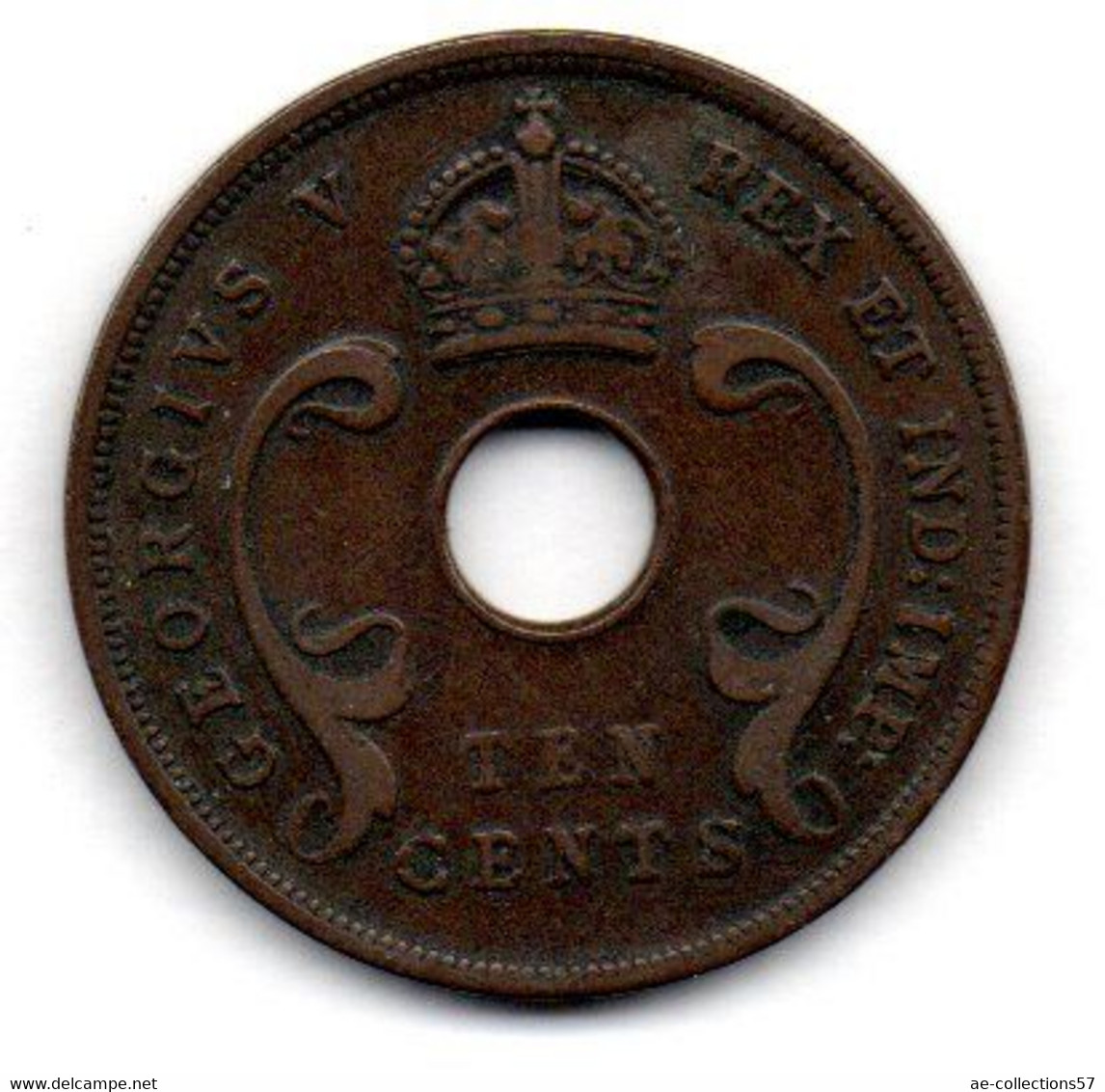 East Africa  -  10 Cents 1933 -  état  TB+ - Colonie