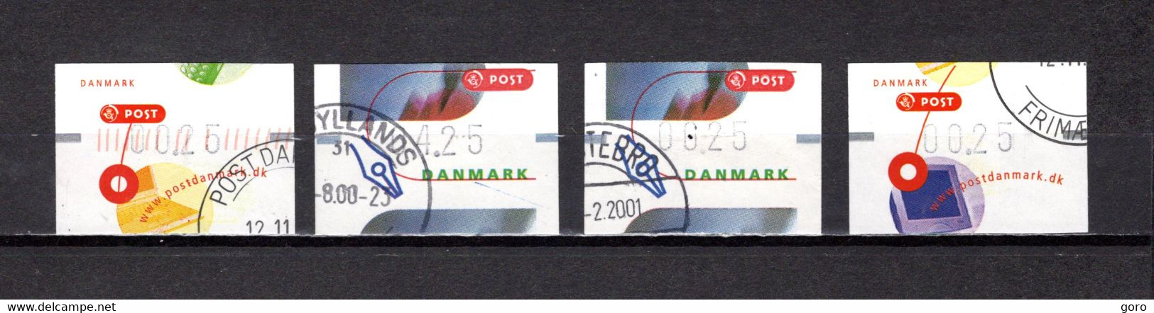 Dinamarca   2000-2001    .-   Y&T  Nº       4  Sellos   Distribución - Timbres De Distributeurs [ATM]