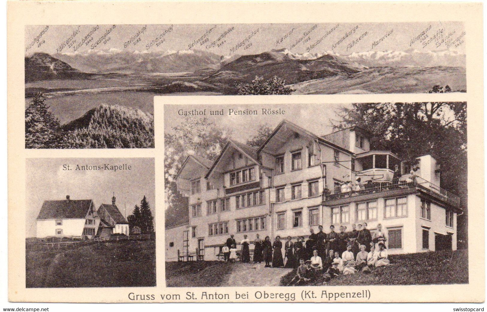 Gruss Aus St. Anton Bei OBEREGG Gasthof Und Pension Rössle - Oberegg