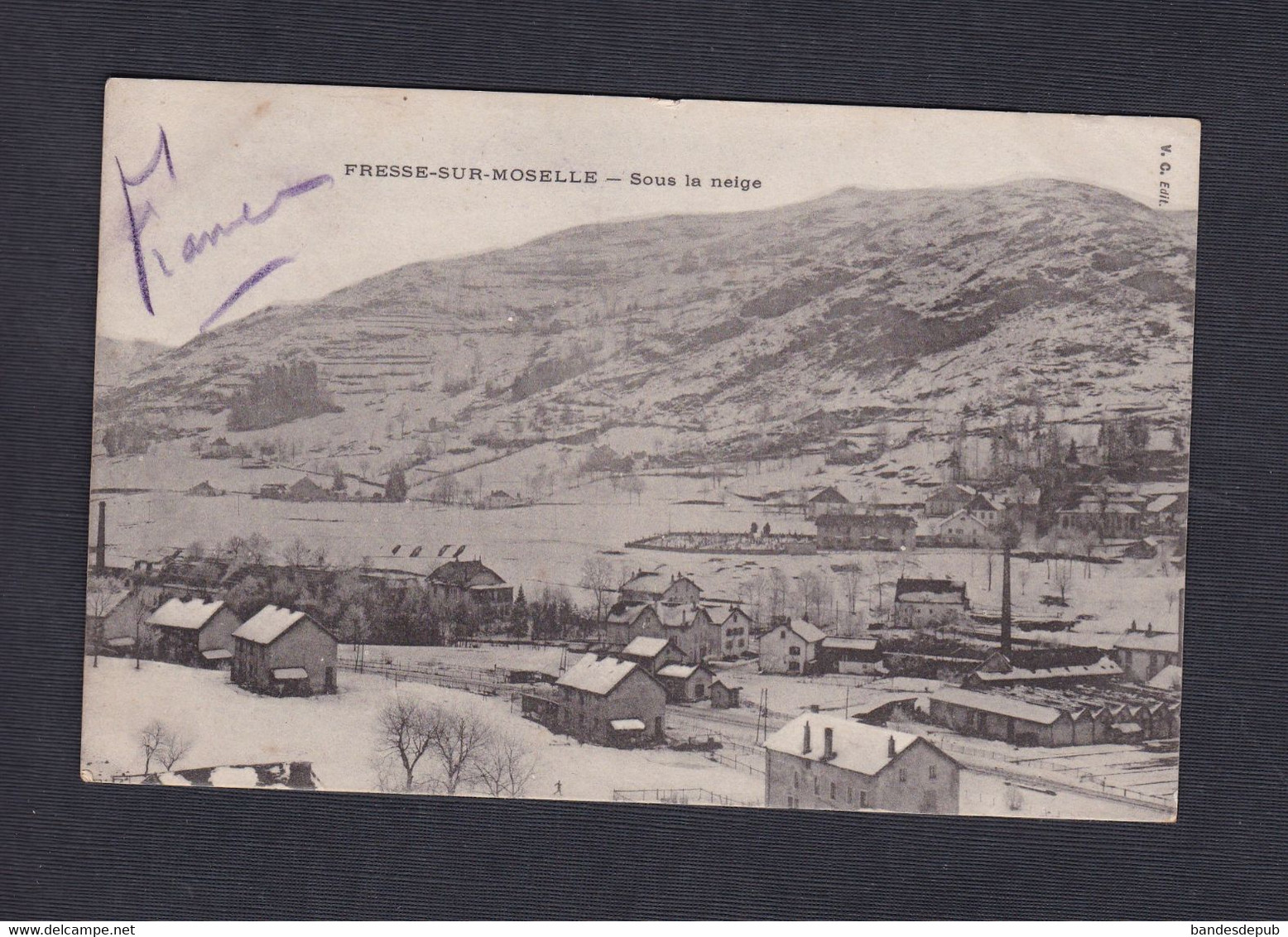 Vente Immediate Fresse Sur Moselle (88) Sous La Neige (Ed. V. C. 43839) - Fresse Sur Moselle