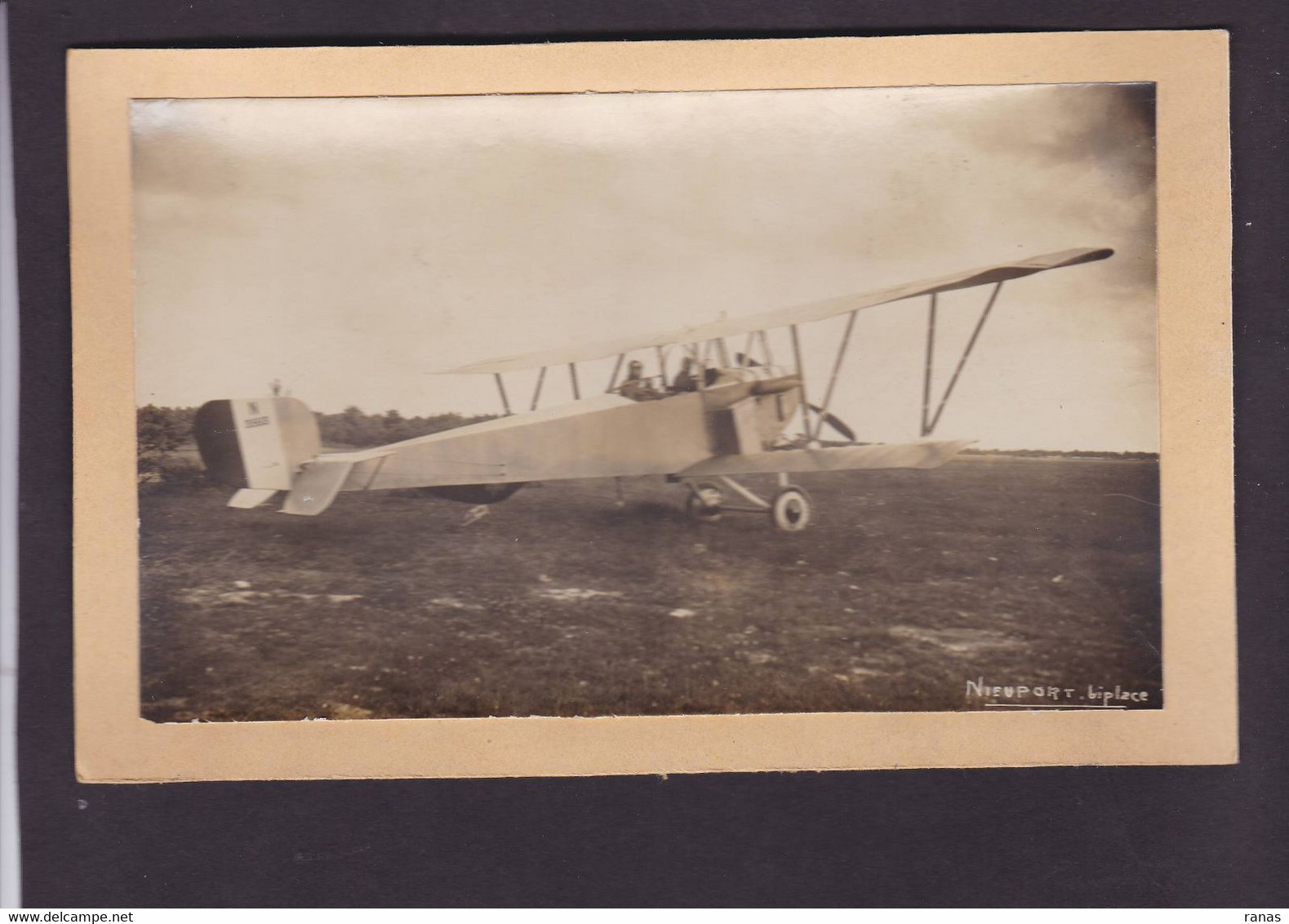 Photo Aviation Avion Nieuport Voir Dos 1917 - Aviation