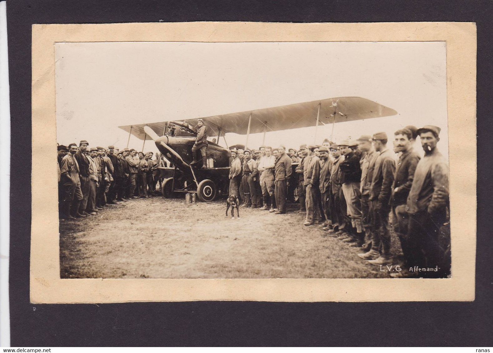 Photo Aviation Avion LVG Allemagne Voir Dos 1917 - Aviazione