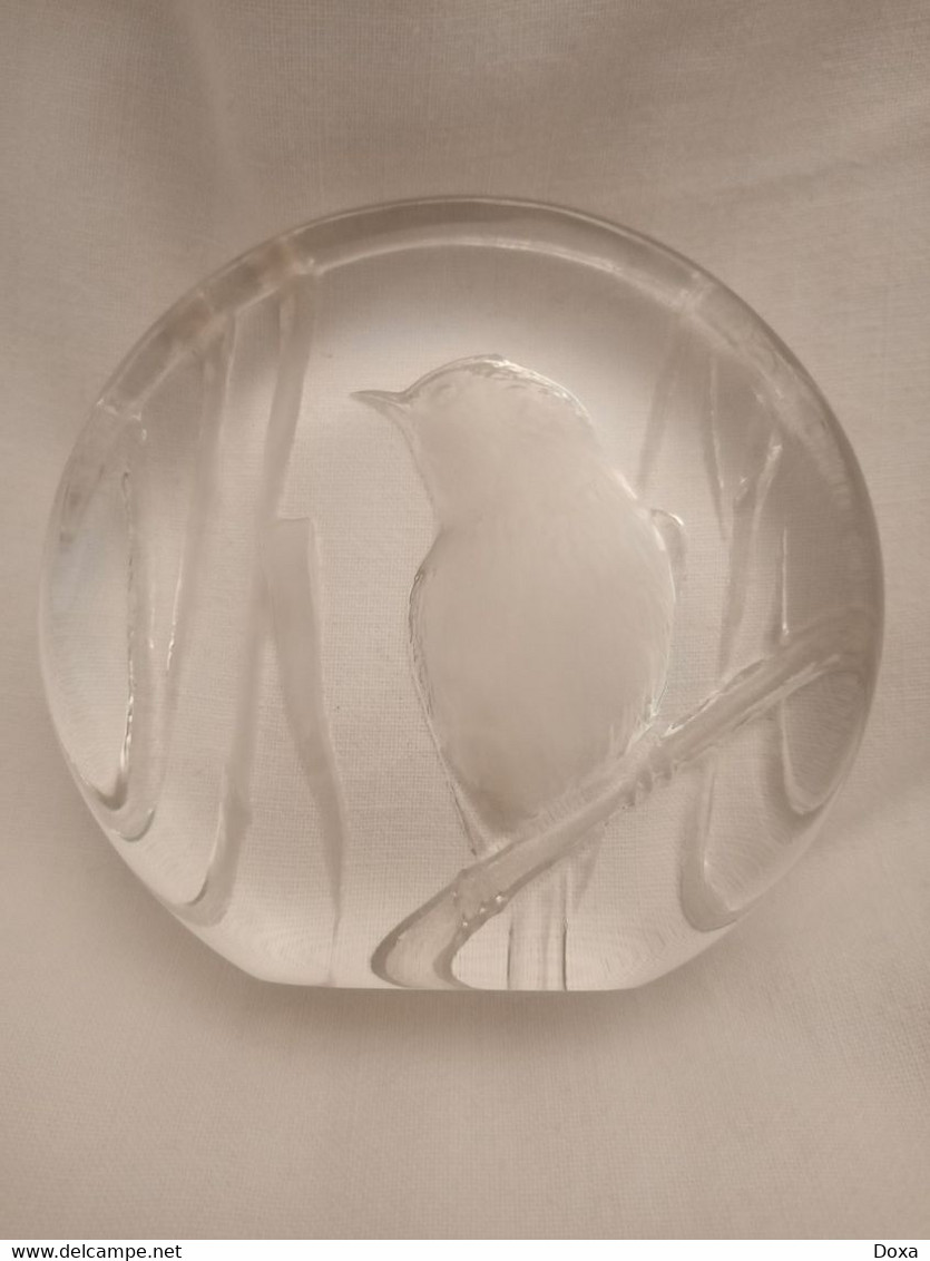 Paperweight Bird, Kosta Boda Glass, Sweden - Presse-papiers