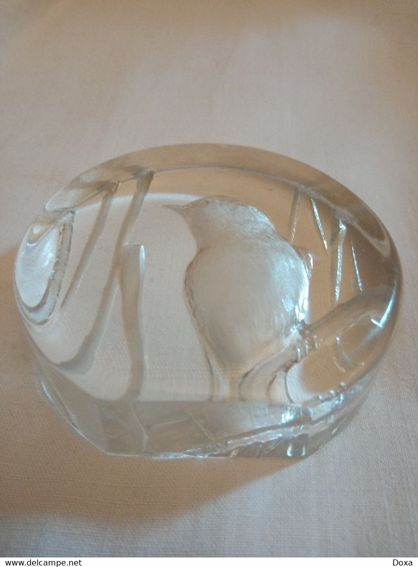 Paperweight Bird, Kosta Boda Glass, Sweden - Presse-papiers