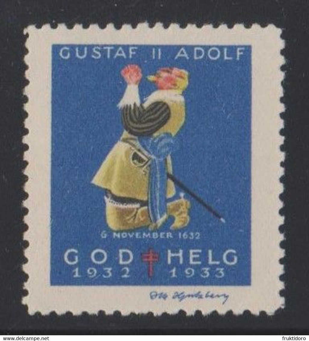 Sweden Pro Tuberculosis 1932 - Gustav II Adolf Kneeling * * - Errors, Freaks & Oddities (EFO)