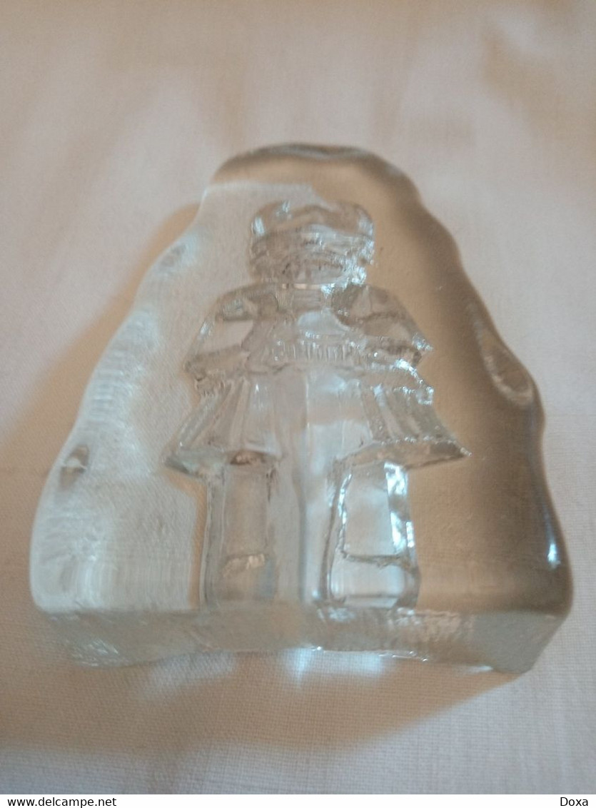 Paperweight Viking, Kosta Boda Glass, Sweden - Pisapapeles