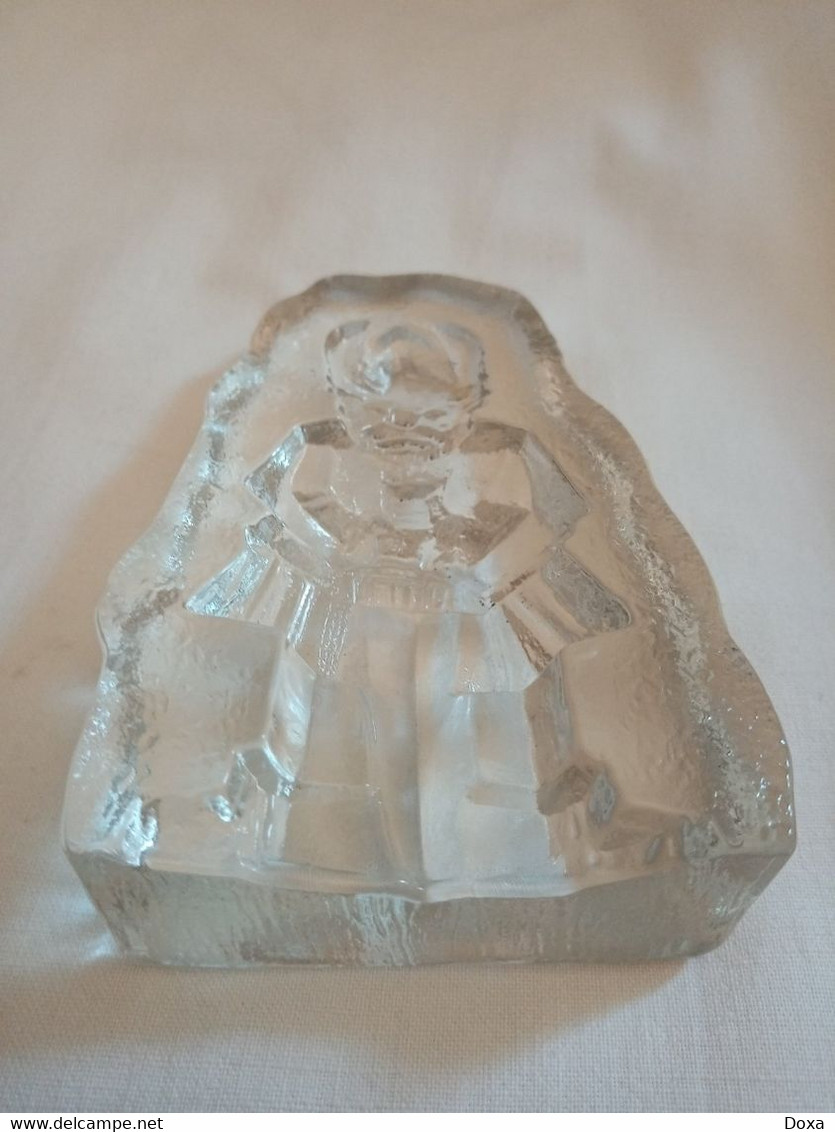 Paperweight Viking, Kosta Boda Glass, Sweden - Fermacarte