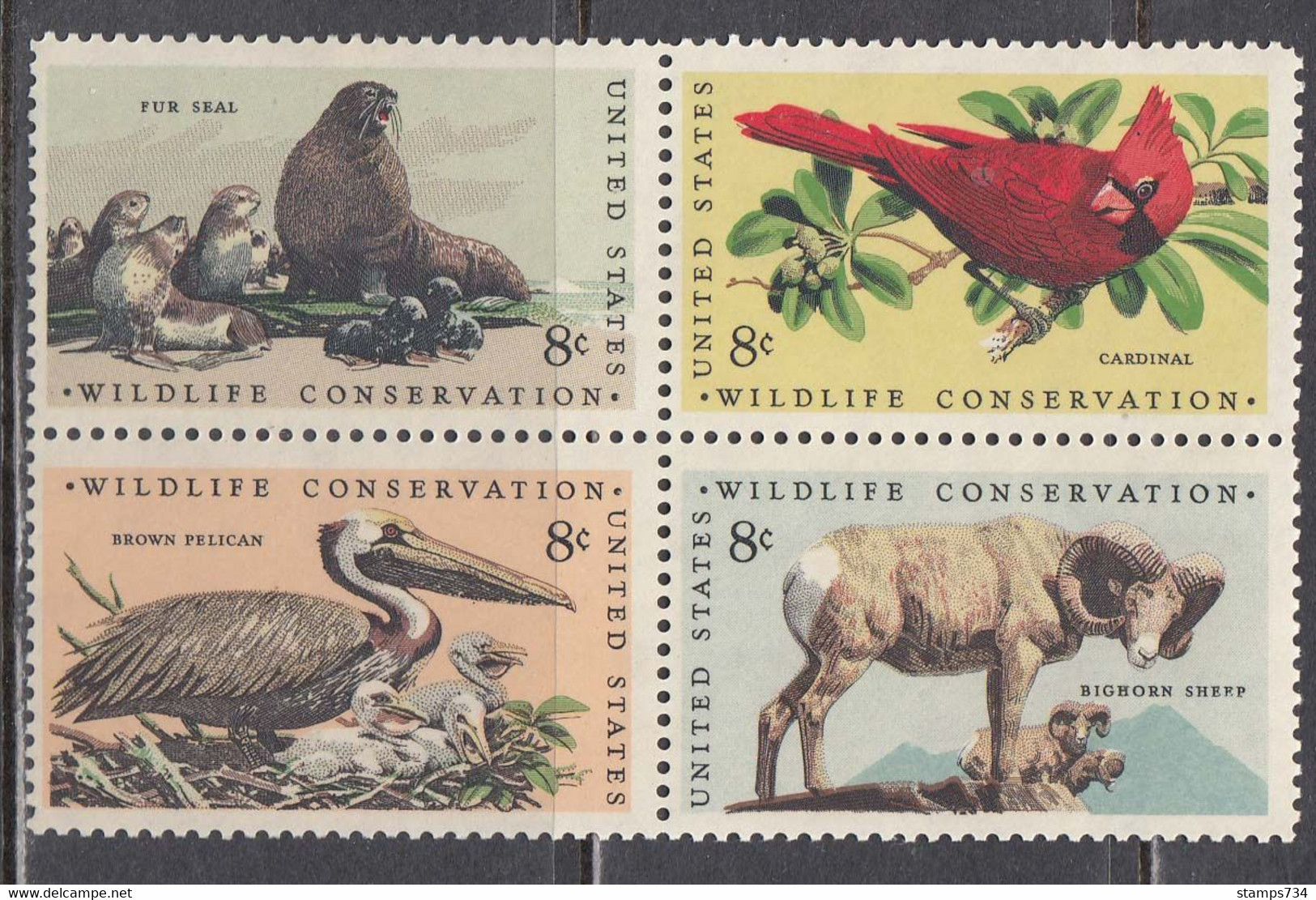 USA 1972 - Nature Protection, Set Of 4 Stamps, MNH** - Nuevos