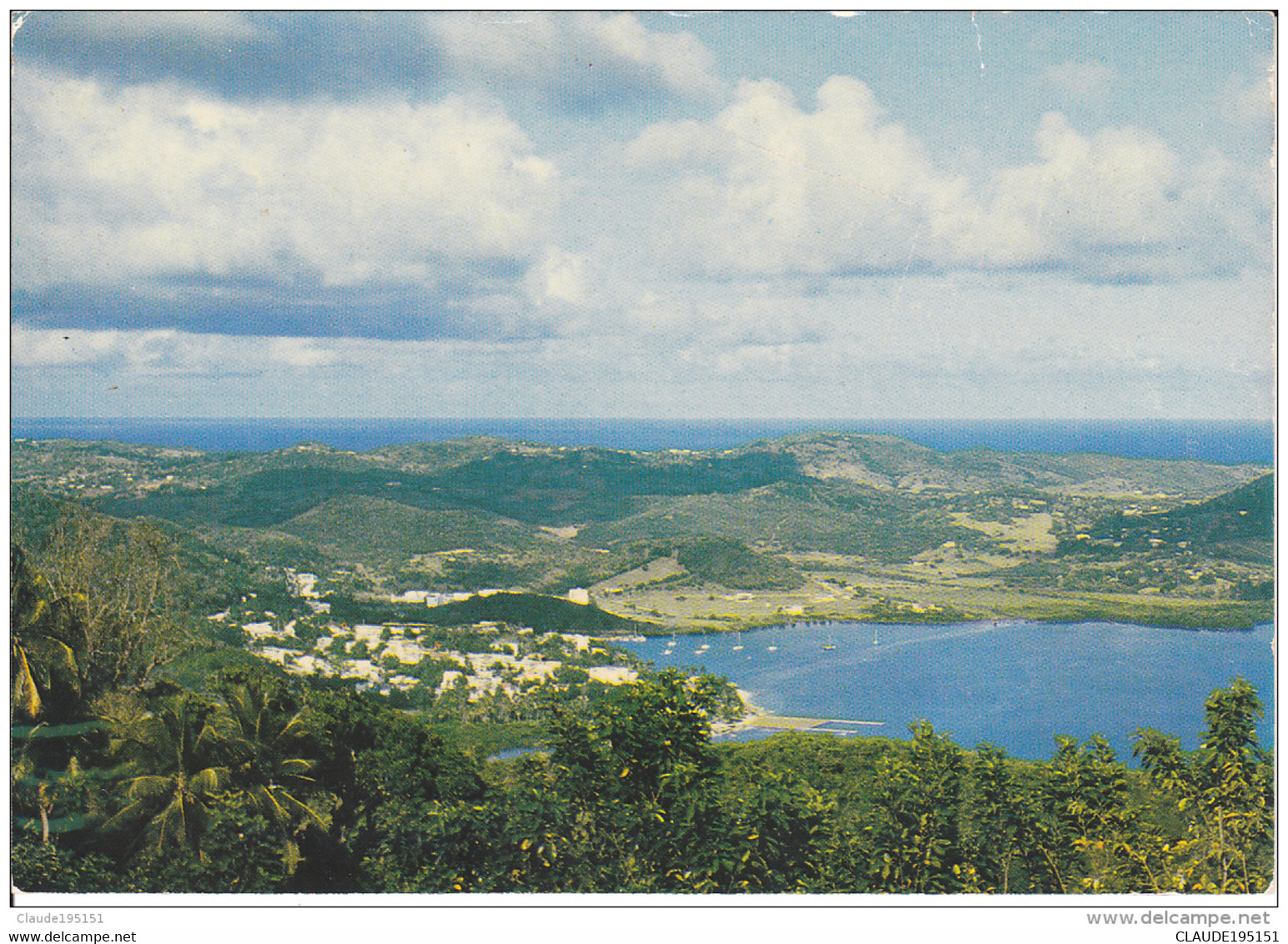 MARTINIQUE  LE MARIN VUE SUR LE BOURG ET LA BAIE  EDIT FELIX ROSE ROSETTE - Le Marin