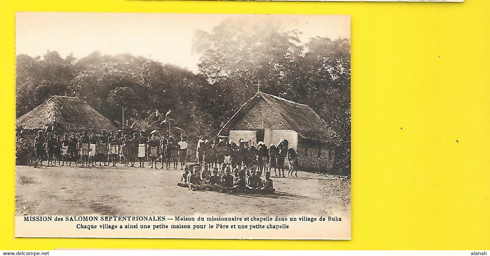 Maison Du Missionnaire Et Chapelle Dans Un Village Papouasie Nouvelle Guinée - Papouasie-Nouvelle-Guinée