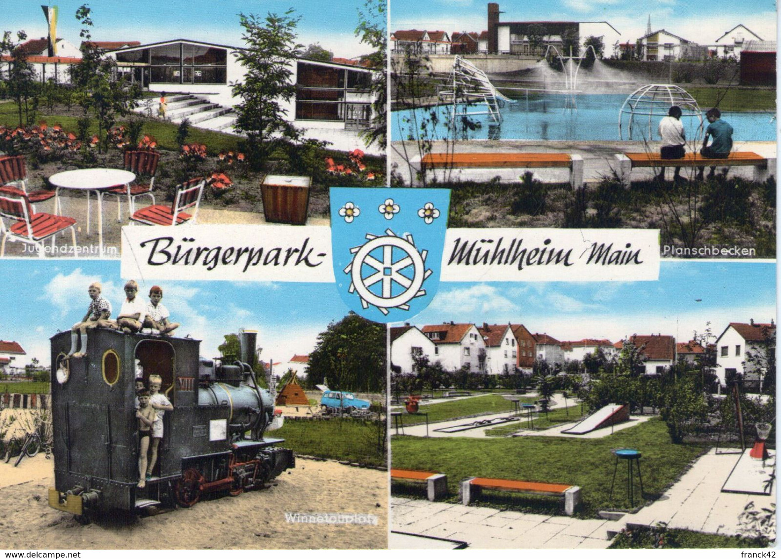 Allemagne. Bürgerpark. Mühlheim A. Main. Carte Moderne Couleur - Mühlheim