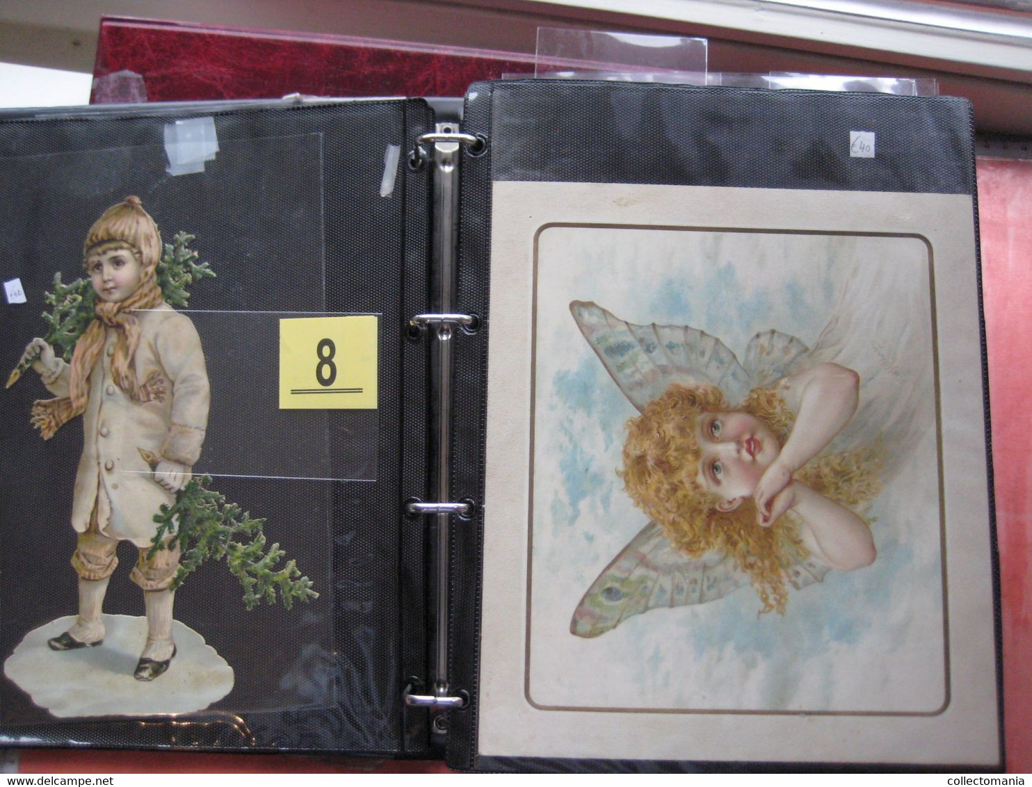 1890 each chromo fotographed (count yourself ) SCRAPS MAP06 - CHRISTMAS  SANTA CLAUS PERE NOEL die cut  GLANS BILDER