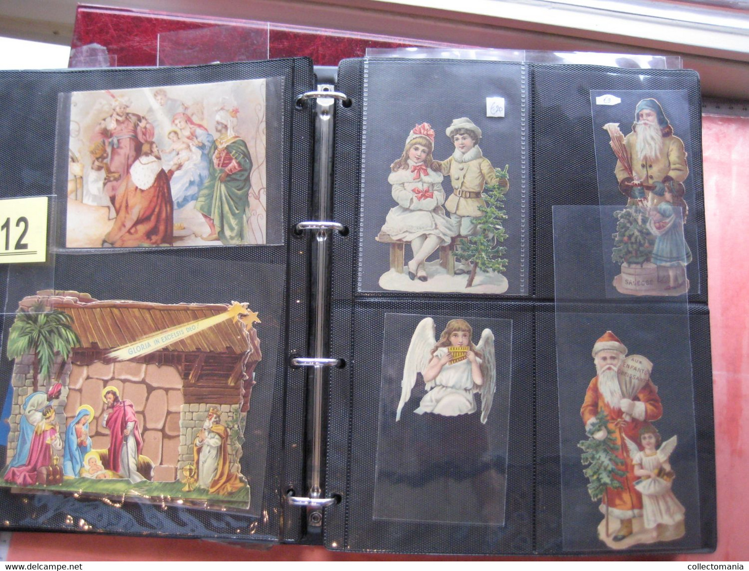 1890 each chromo fotographed (count yourself ) SCRAPS MAP06 - CHRISTMAS  SANTA CLAUS PERE NOEL die cut  GLANS BILDER