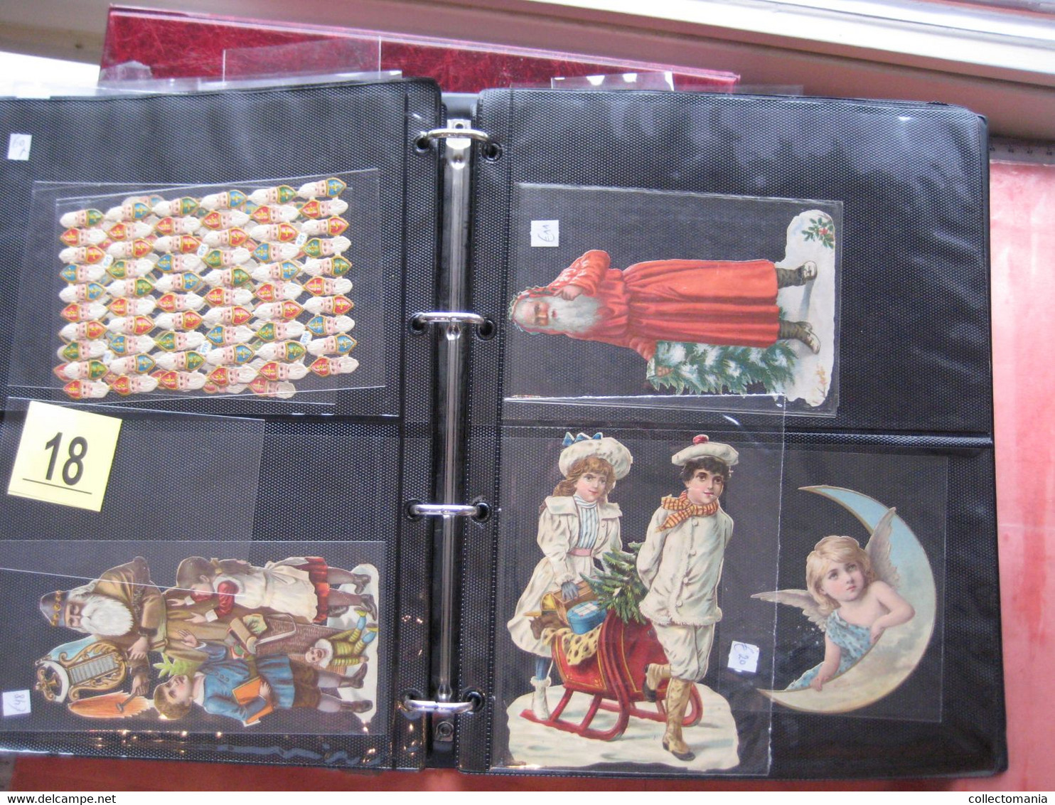 1890 each chromo fotographed (count yourself ) SCRAPS MAP06 - CHRISTMAS  SANTA CLAUS PERE NOEL die cut  GLANS BILDER