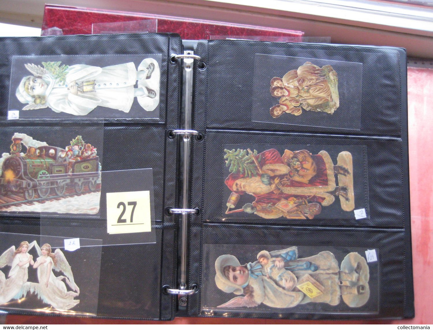 1890 each chromo fotographed (count yourself ) SCRAPS MAP06 - CHRISTMAS  SANTA CLAUS PERE NOEL die cut  GLANS BILDER