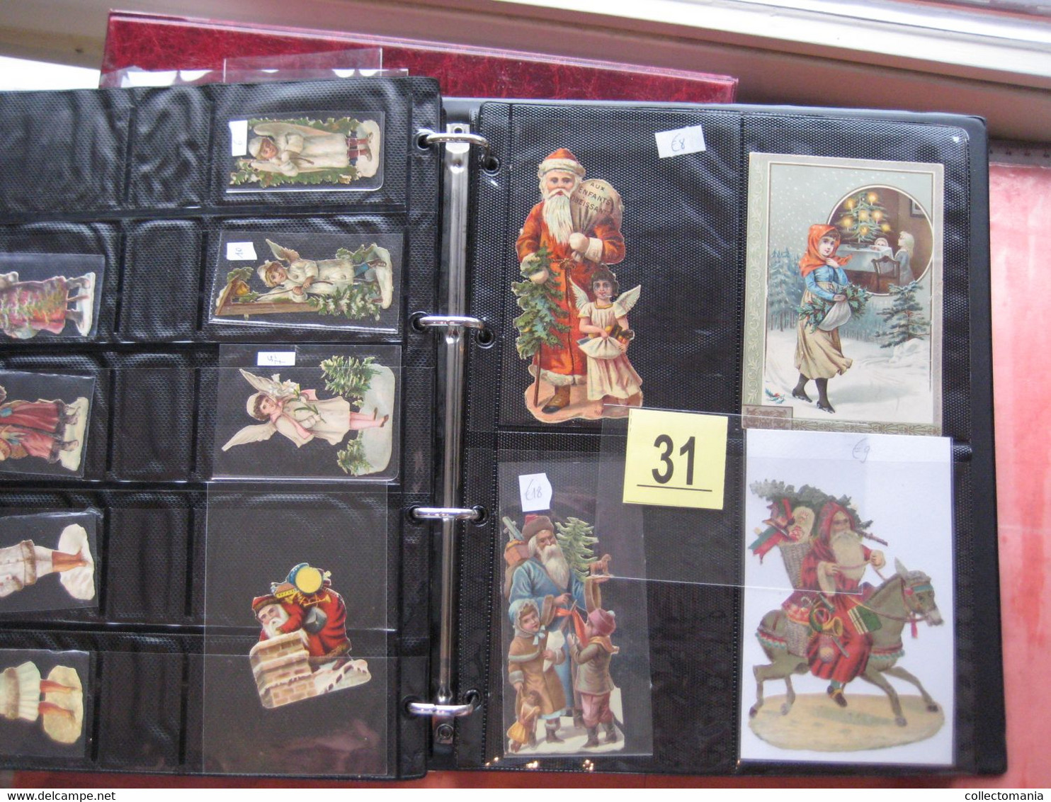 1890 each chromo fotographed (count yourself ) SCRAPS MAP06 - CHRISTMAS  SANTA CLAUS PERE NOEL die cut  GLANS BILDER