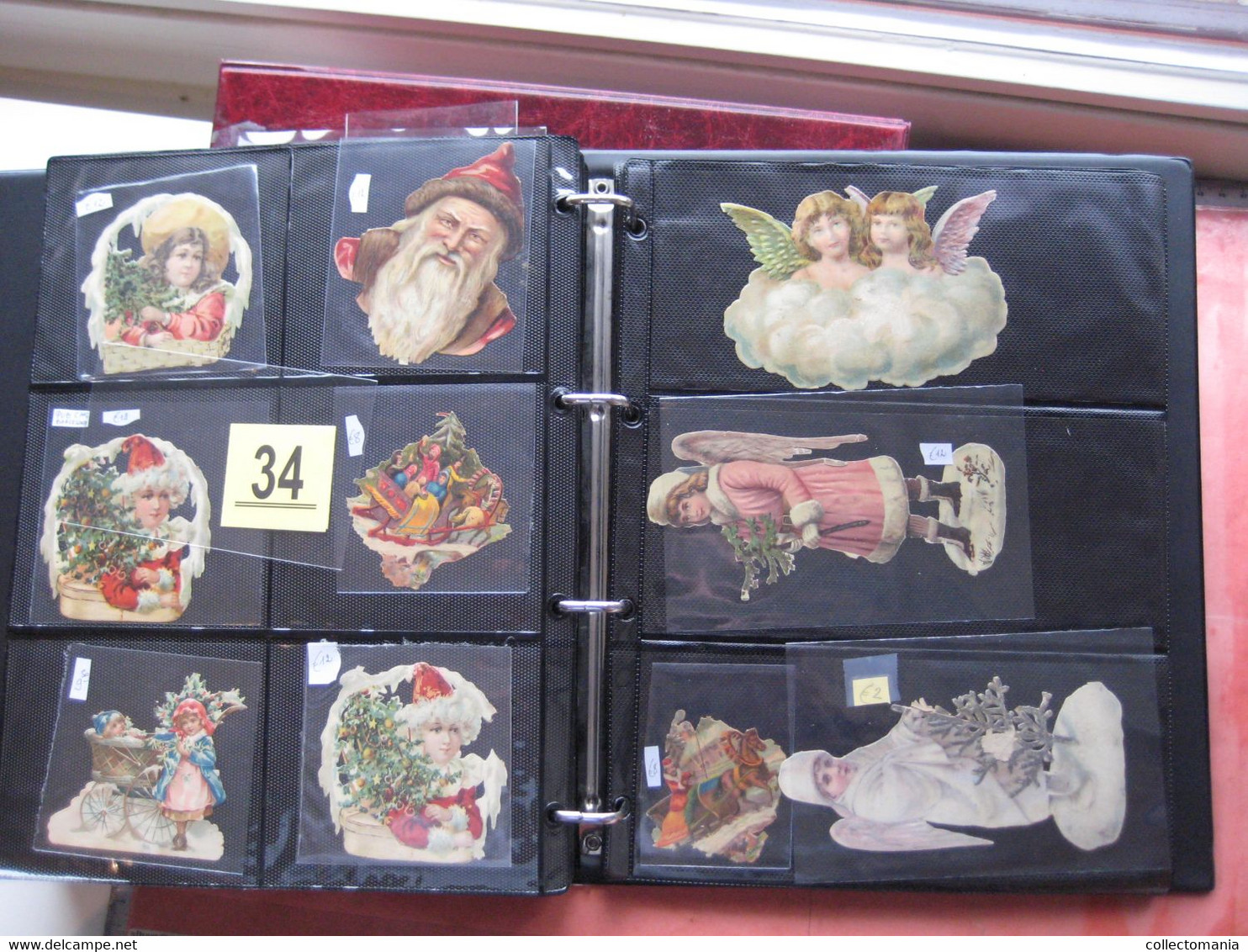 1890 each chromo fotographed (count yourself ) SCRAPS MAP06 - CHRISTMAS  SANTA CLAUS PERE NOEL die cut  GLANS BILDER