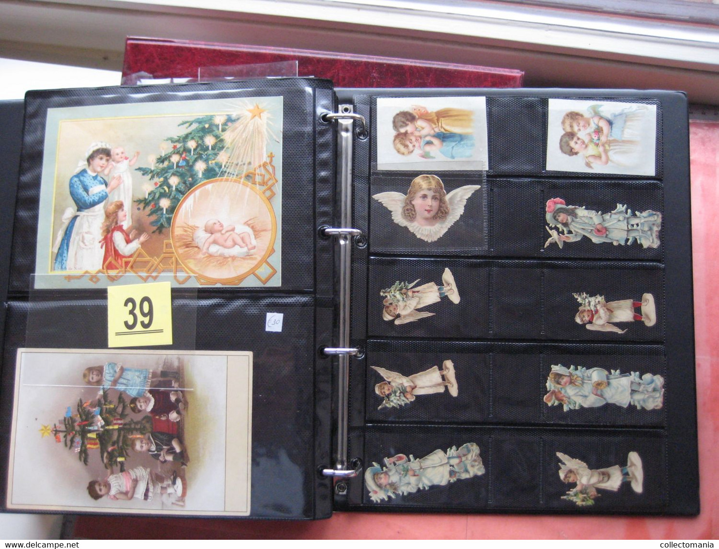 1890 each chromo fotographed (count yourself ) SCRAPS MAP06 - CHRISTMAS  SANTA CLAUS PERE NOEL die cut  GLANS BILDER