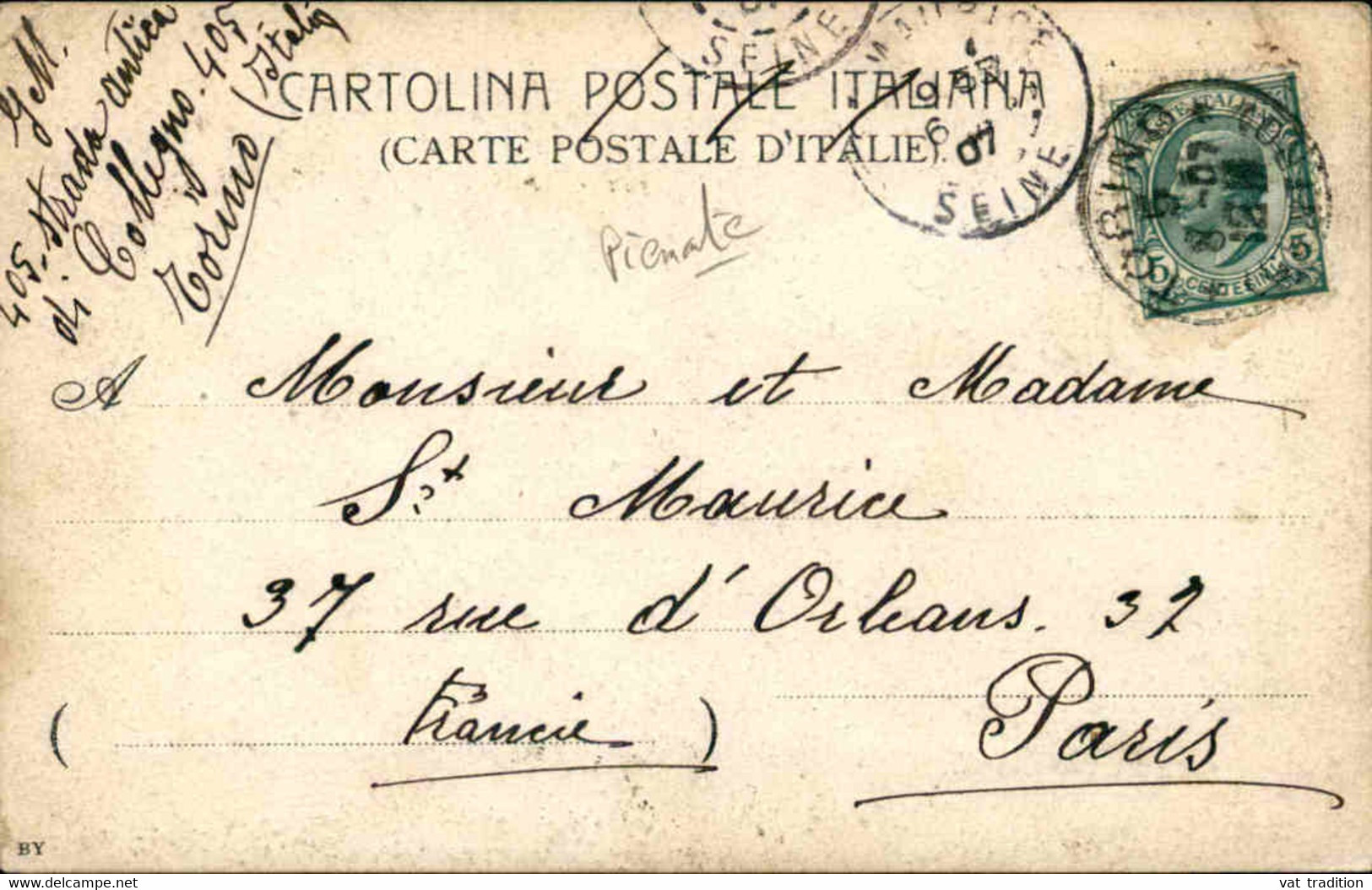 ITALIE - Carte Postale Photo  - Torino - Navire De Guerre Sur Le Po - Défauts - L 74165 - Fiume Po