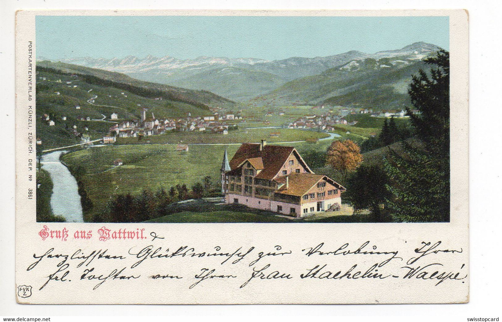 Gruss Aus WATTWIL Gel. 1900 N. Göppingen - Wattwil