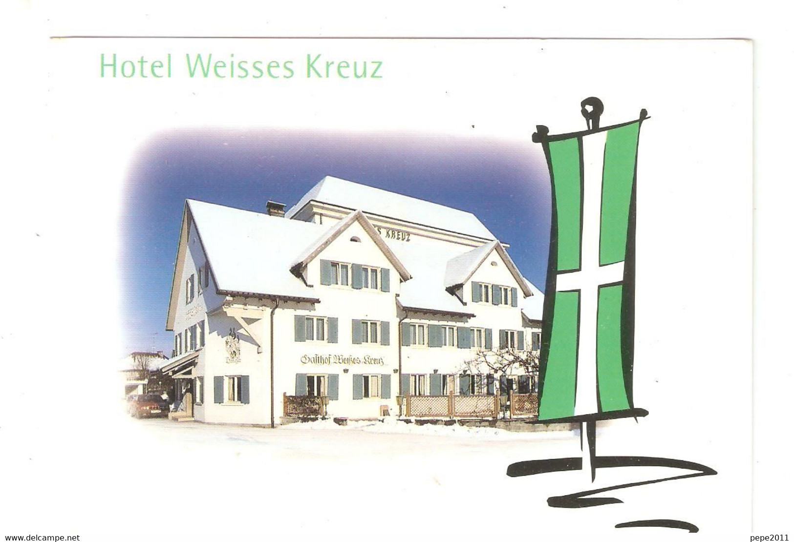 CPSM Suisse HOTEL WEISSES KREUZ Famille Herburger Feldkirch Altenstadt - Autres & Non Classés