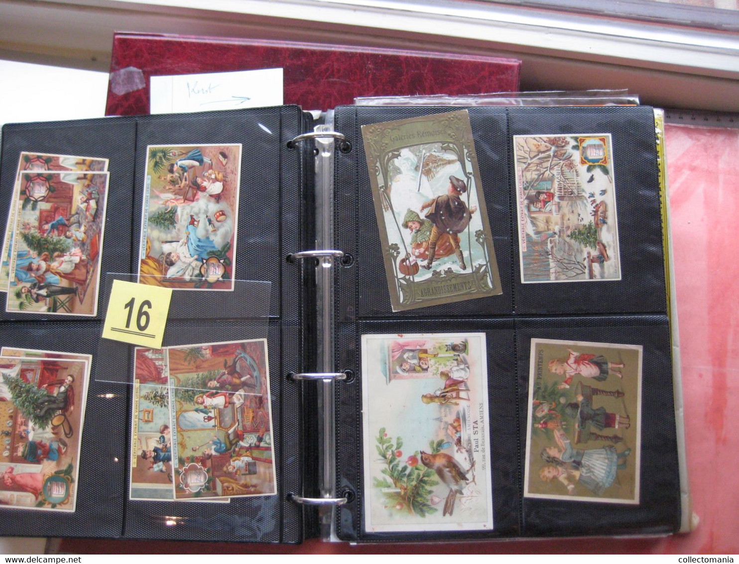 1890 century each chromo fotograped (count yourself ) SCRAPS MAP07 - CHRISTMAS  SANTA CLAUS PERE NOEL - GLANS BILDER