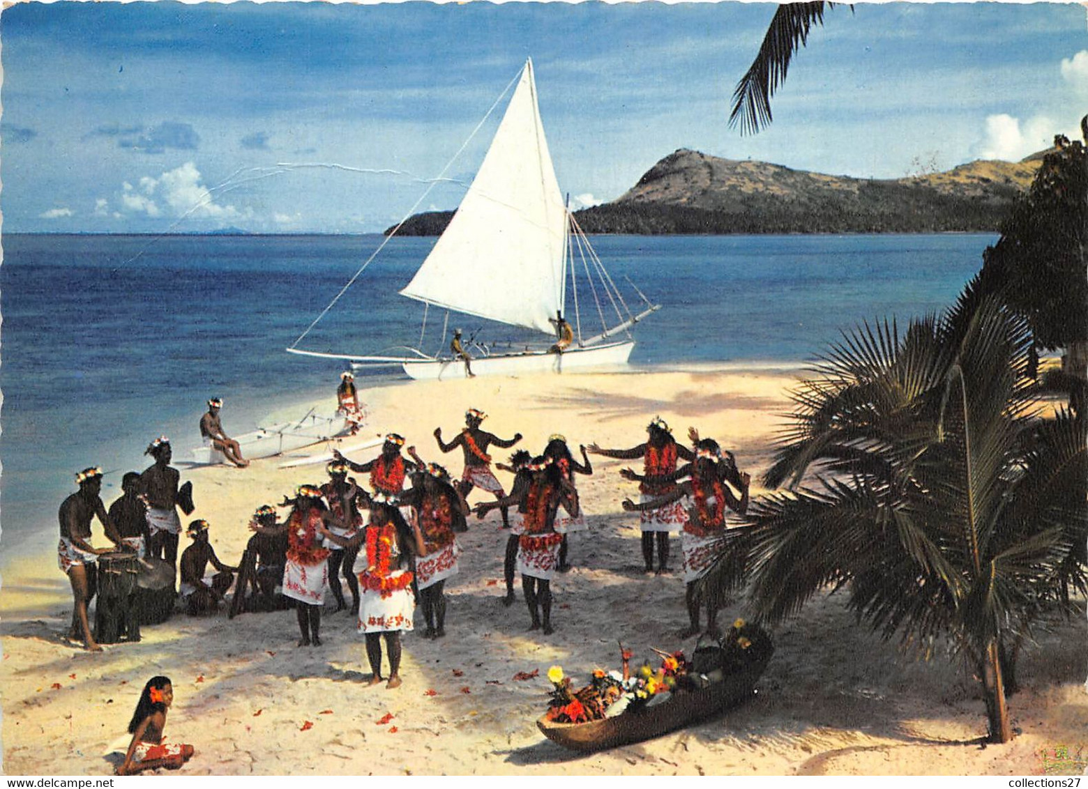 TAHITI-GROUPE DE DANSE DE L'HÔTEL BORA-BORA - Tahiti