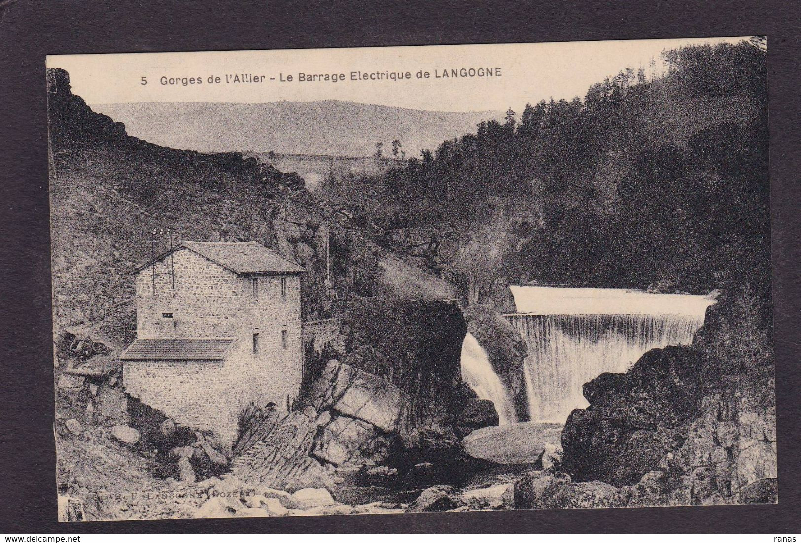 CPA Lozère 48 Langogne Non Circulé Barrrage - Langogne