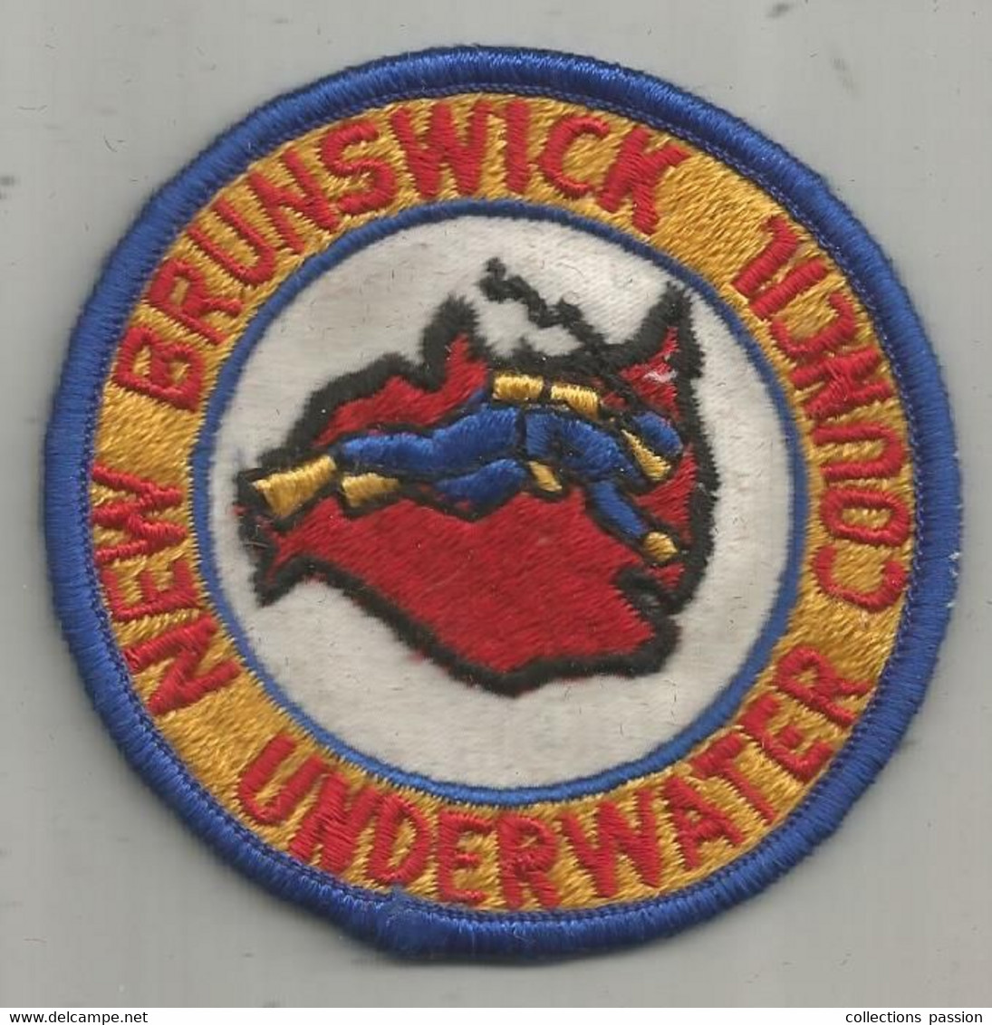 JC , écusson Tissu , Scouts , Scout , Scoutisme, NEW BRUNSWICK , Canada , Underwater Council - Blazoenen (textiel)
