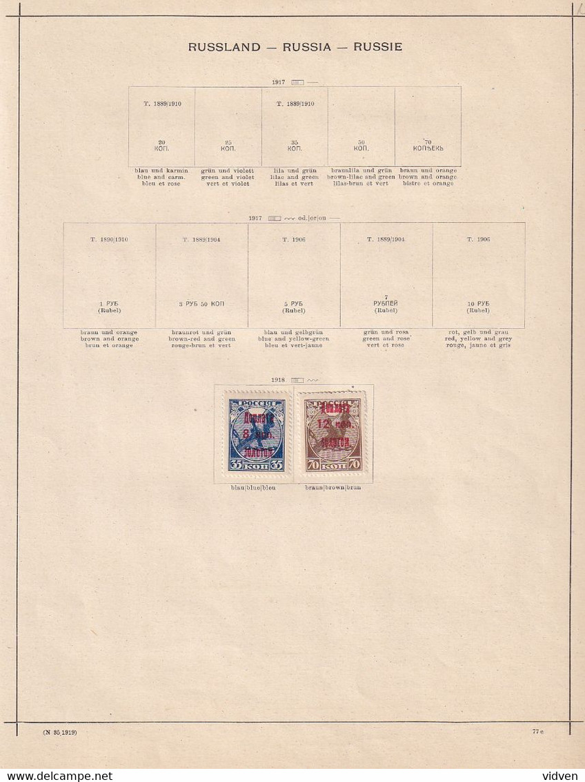 Russia post stamps