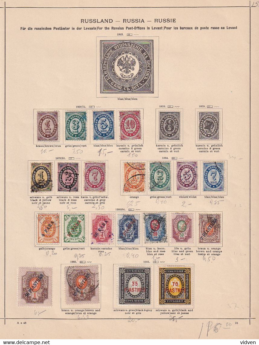 Russia post stamps