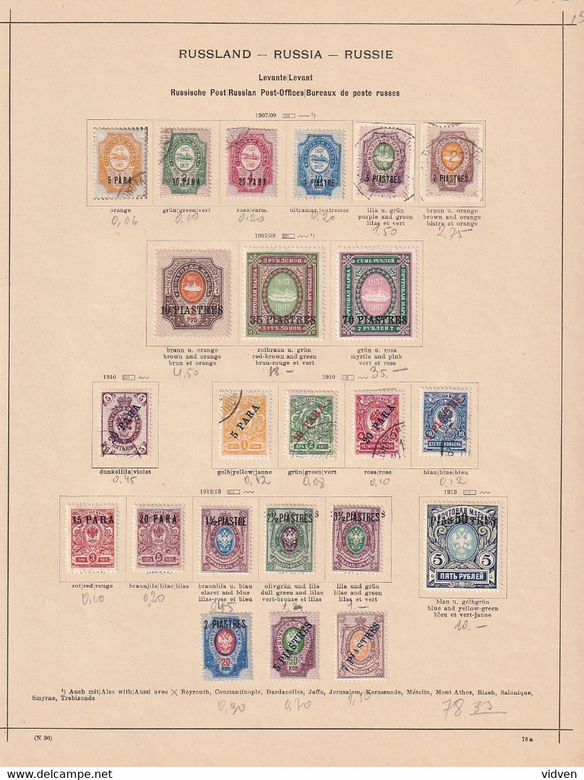 Russia post stamps