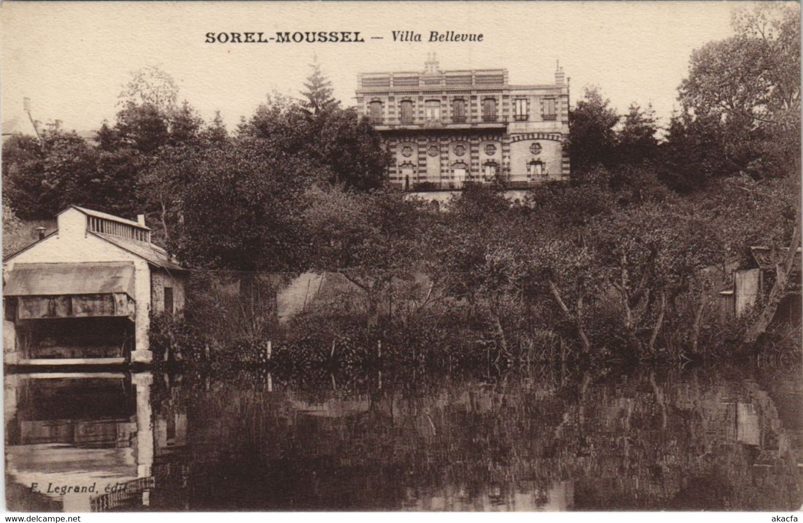 CPA SOREL-MOUSSEL - Villa Bellevue (33203) - Sorel-Moussel